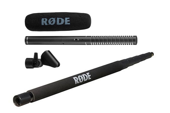 RODE NTG2 Shotgun Microphone Boom Set