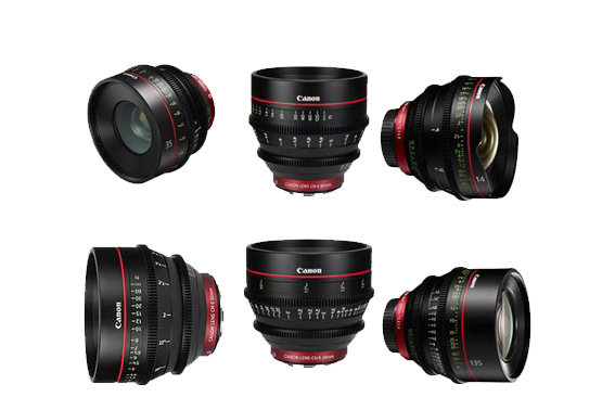 CANON CINE PRIME LENS SET