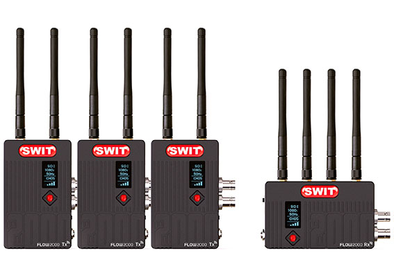 SWIT FLOW2000 650M WIRELESS (1 TRANSMITTER 3 RECEIVER SET)